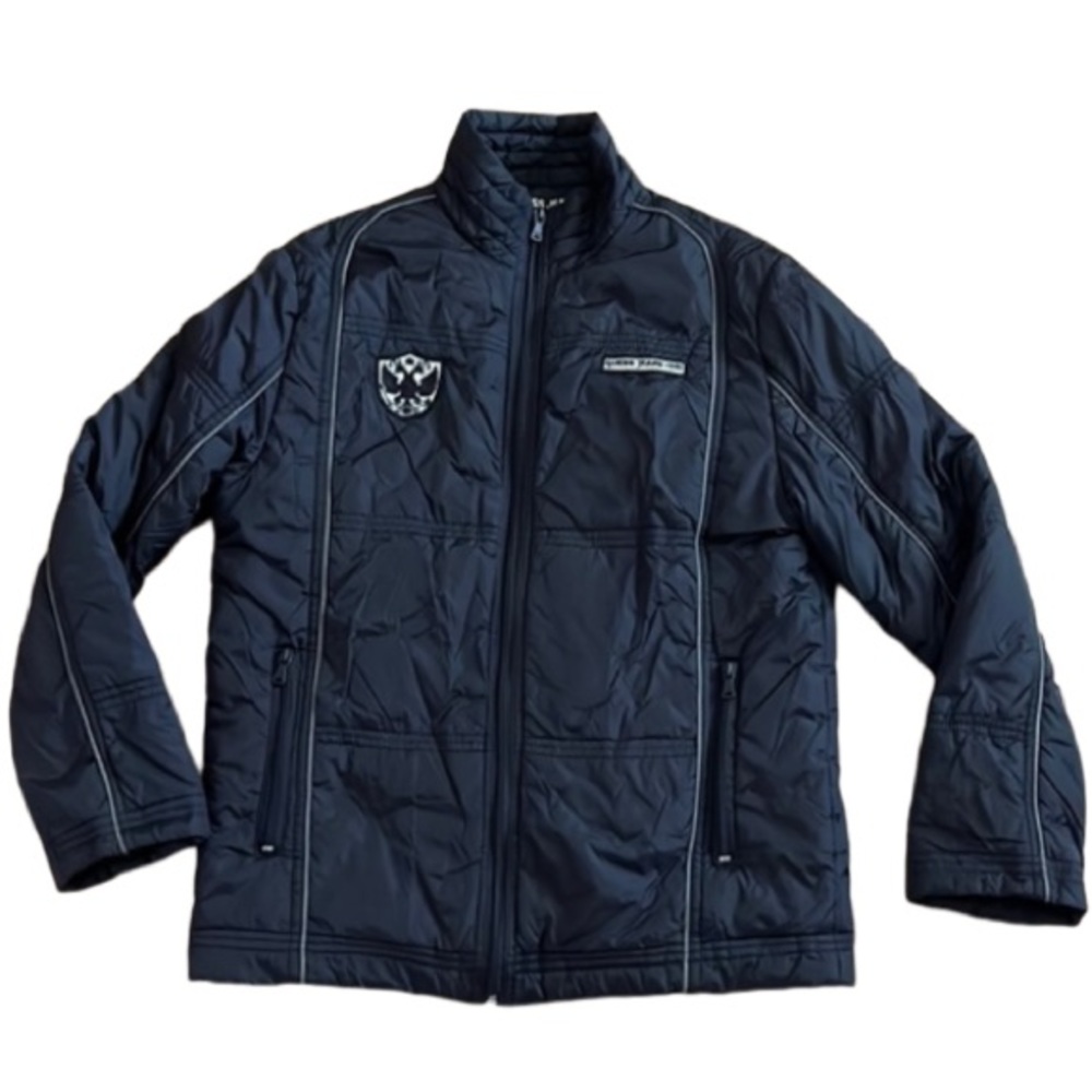 GUESS WOMENS BLACK PUFFER JACKET SIZE: SMALL